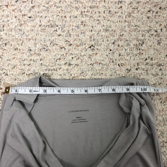 ❤️ S ❤️ NWT Anthro Top Cowl Neck Tank Raw Hem - Picture 8 of 10